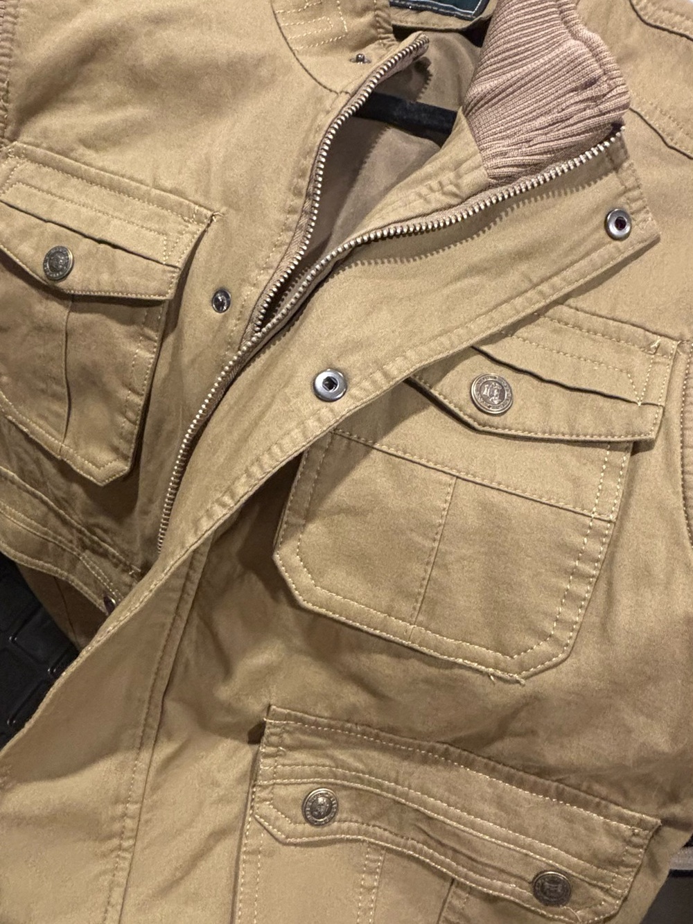 Kensie Tan Utility Field Jacket